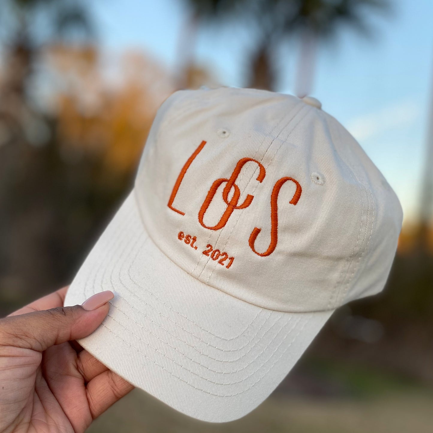EST. 2021 DAD HAT. Tan